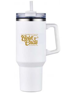 Excelerate Gold 40oz Tumbler w/Straw