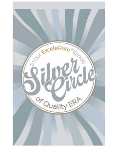 ExceleRate Silver Double-Sided Garden Flag 12"x18"